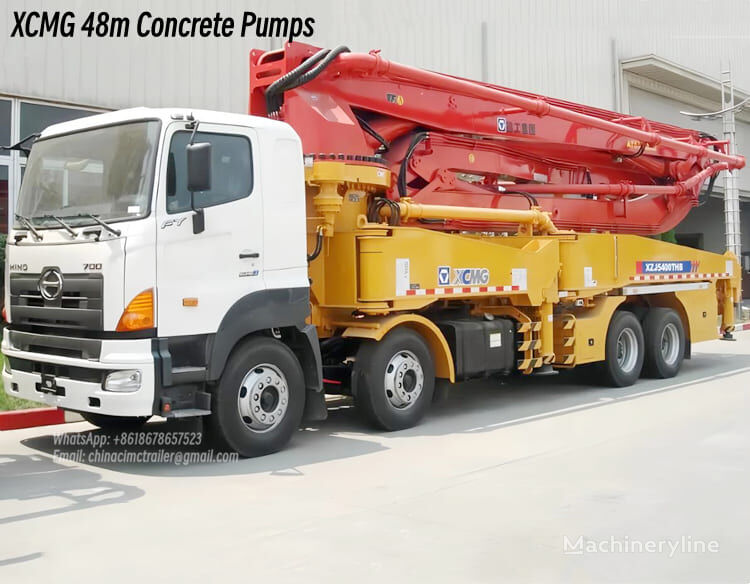 XCMG 48m Concrete Pumps for Sale Near Me in Mauritius bomba de hormigón