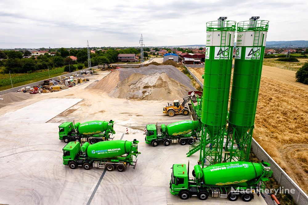 FABO SKIP SYSTEM CONCRETE BATCHING PLANT | 110m3/h Capacity | STOCK planta de hormigón nueva