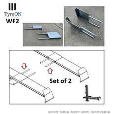 Wheel forks for vehicles  TyreON para TyreON WF2 elevador de columna móvil